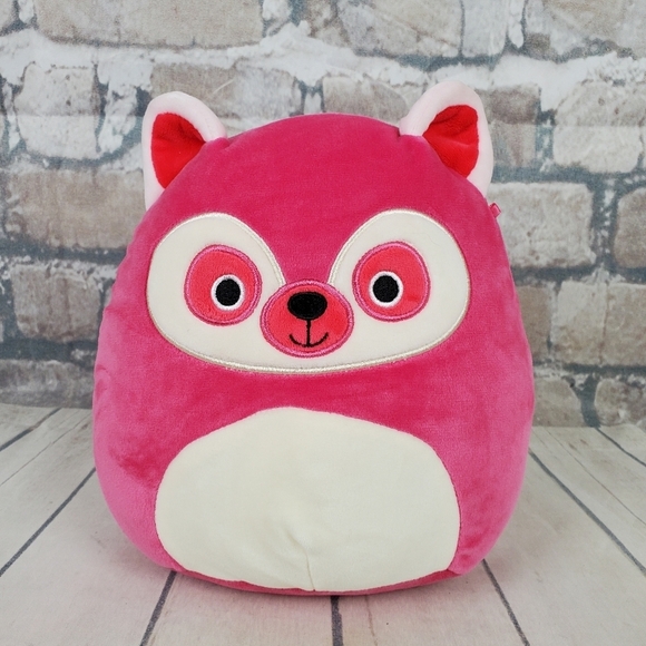 Squishmallows Lucia  Lemur 10" Hot Pink Kellytoy - Picture 1 of 9